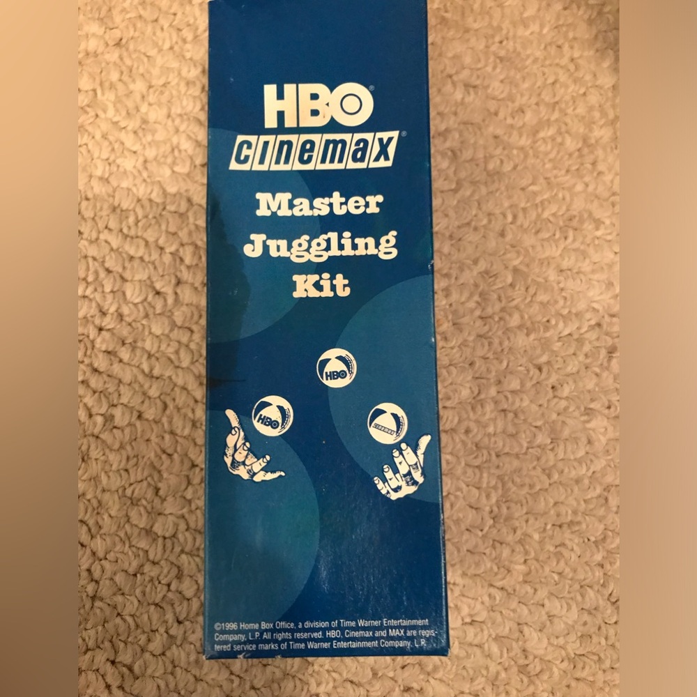 HBO juggling kit given at swag suite